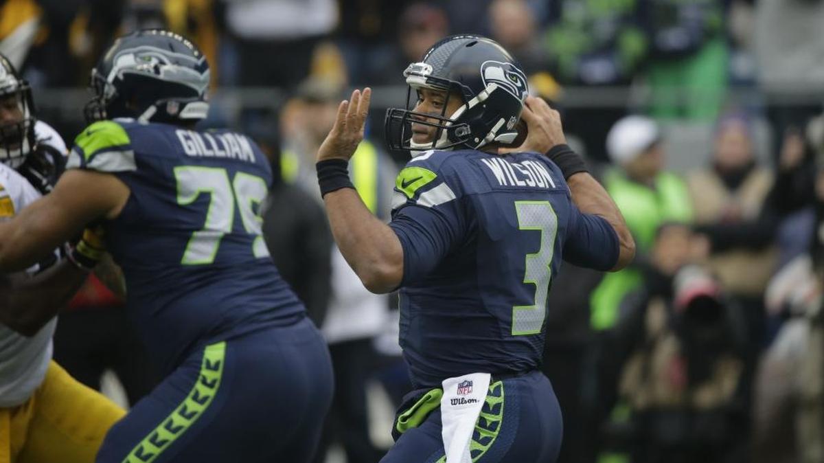 After getting sacked 31 times in the first seven games this season, Russell Wilson has only been sacked six times in the past four. The main reason for that is because of an improving offensive line.