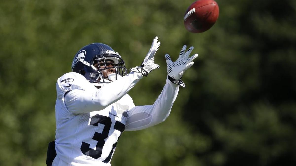 Seattle Seahawks' Dion Bailey in action at an NFL football camp practice Wednesday, July 30, 2014, in Renton, Wash.