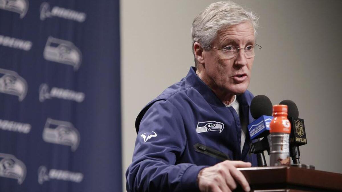 “If I’m going to find somebody’s best, I need to get them as close to what their true potential is and connected to who they are, and call on that to be consistent,” Seahawks coach Pete Carroll said last month. The Seahawks, along with the 31 other NFL teams, will be preparing for the draft this week at the NFL combine in Indianapolis.