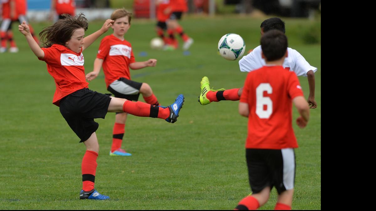 
Soccer teams play at the Baker Blast at Northwest Soccer Park on Friday, June 27, 2014 in Bellingham. The 2015 Baker Blast is from Friday, June 26, to Sunday, June 28.
