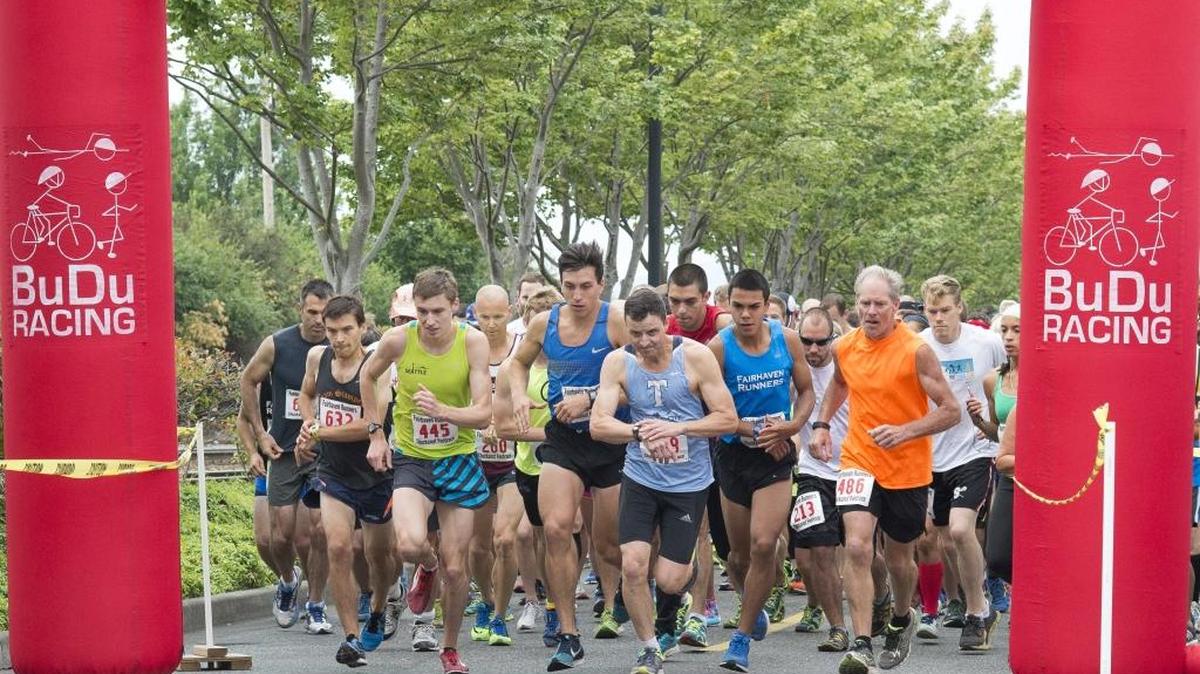 Runners take off from the start line of the 2015 Chuckanut Foot Race. The race will celebrate its 50th anniversary on Saturday, July 9.
