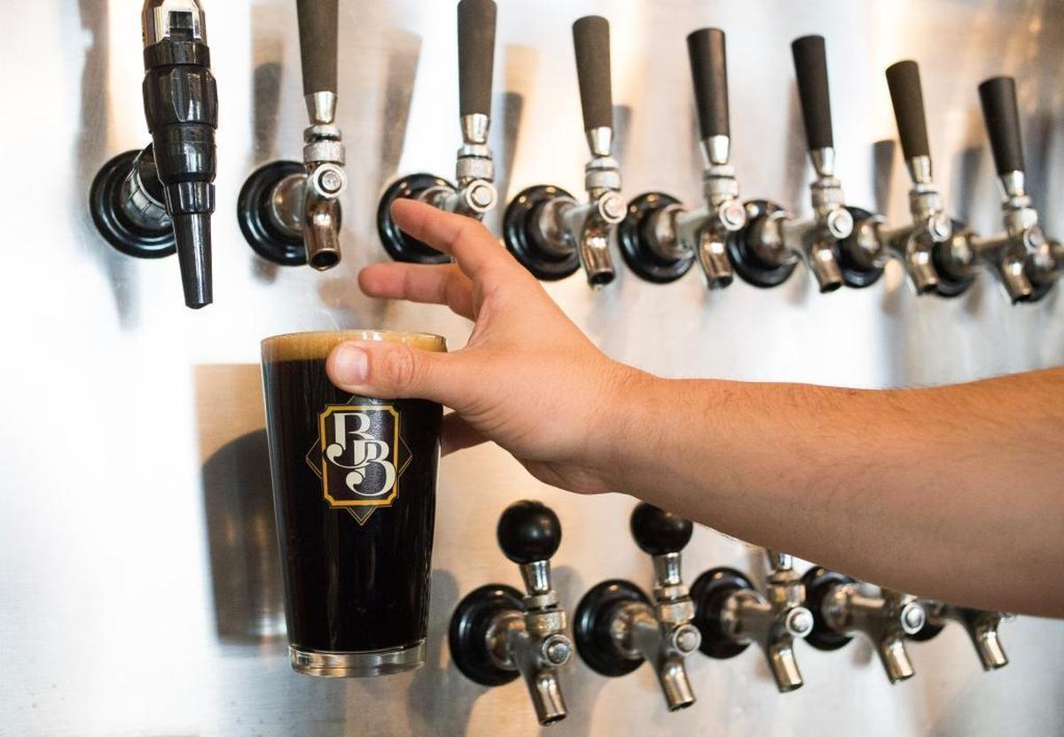 An oatmeal stout at Boundary Bay Brewery on Tuesday, May 10, in Bellingham.