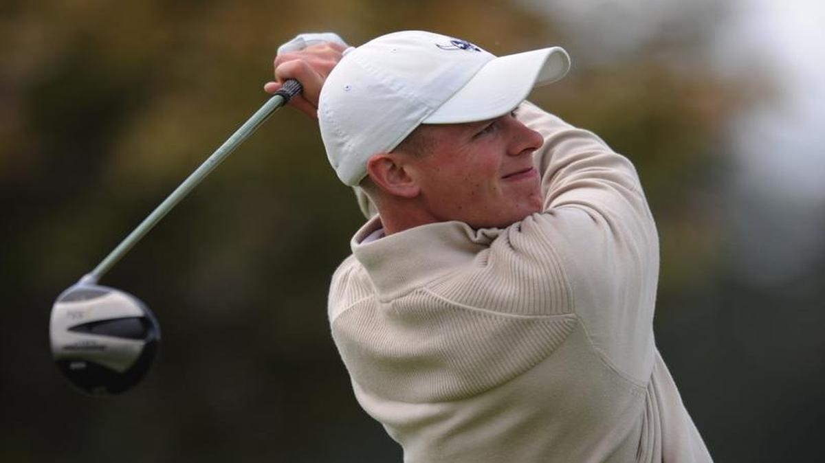 Jake Koppenberg of Western Washington University tees off during the 2009 NCAA Division II Golf Championship at Loomis Trail Golf in Birch Bay. Koppenberg placed sixth at the Washington State Golf Associations Champion of Champions Men’s Tournament Tuesday and Wednesday at the Home Course in Dupont.