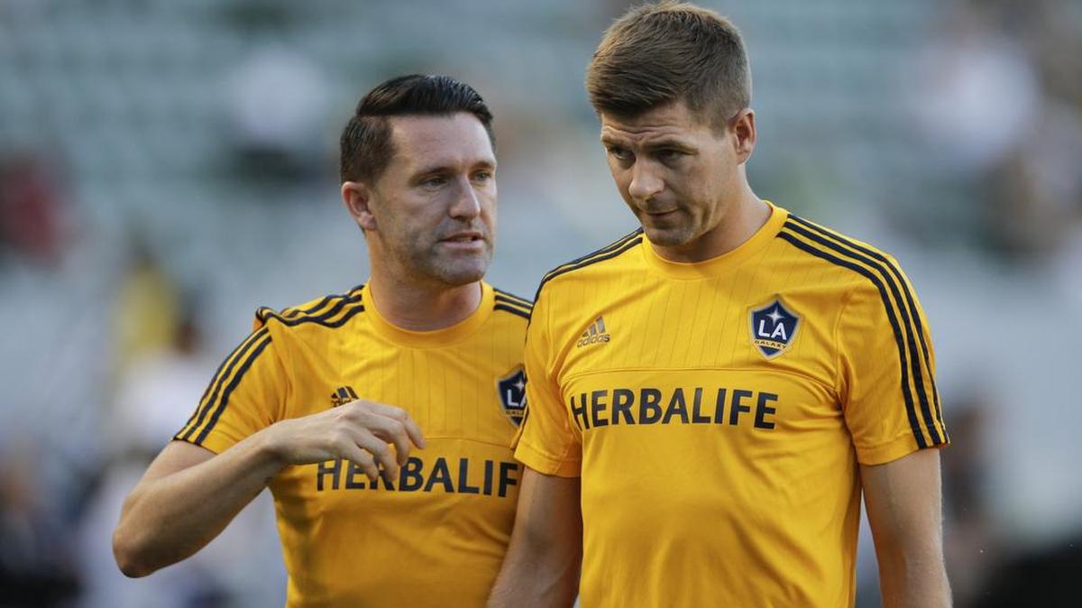 
Two of the Galaxy’s big threats: Robbie Keane, left, the reigning MVP of MLS, and Steven Gerrard, a former Liverpool midfielder. 
